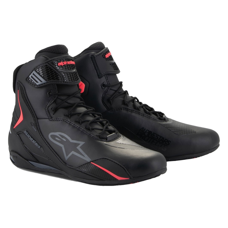 Stivali da moto Alpinestars Stella Faster-4 da donna nero-rosa