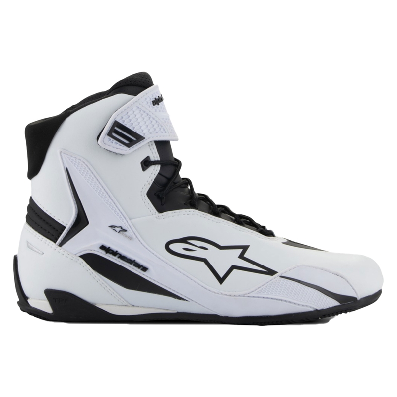 Stivali da moto Alpinestars Stella Faster-4 da donna bianco-nero