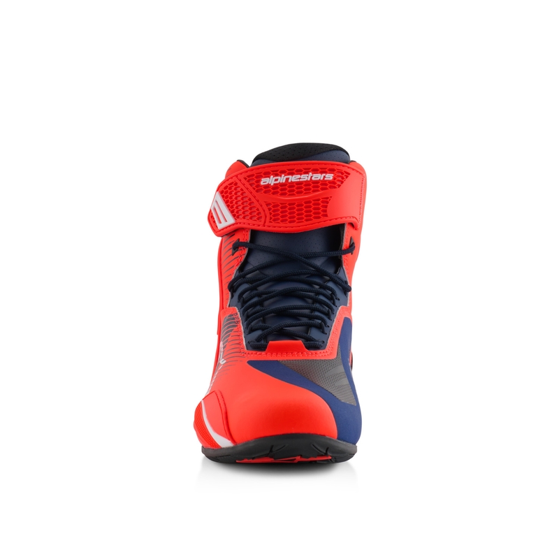 Stivali da moto Alpinestars Faster-4 collezione MM93 fluo rosso-blu-bianco