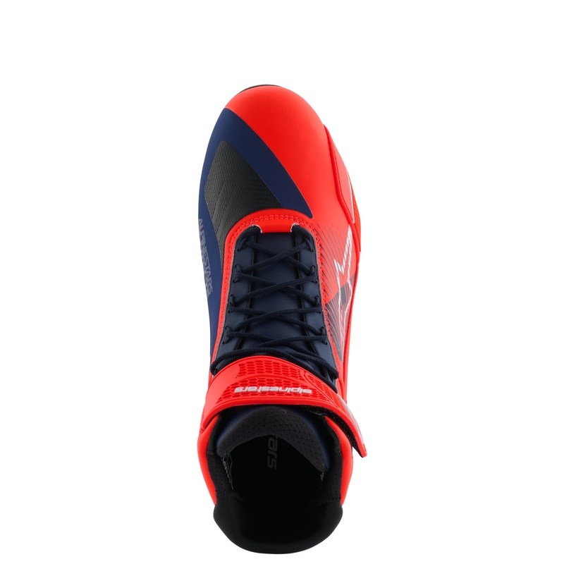 Stivali da moto Alpinestars Faster-4 collezione MM93 fluo rosso-blu-bianco