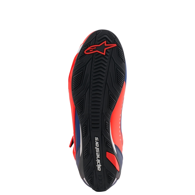 Stivali da moto Alpinestars Faster-4 collezione MM93 fluo rosso-blu-bianco