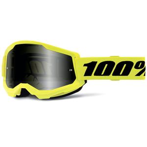 Occhiali da motocross 100% ACCURI 2 Giallo sabbia con doppio plexiglass fumé