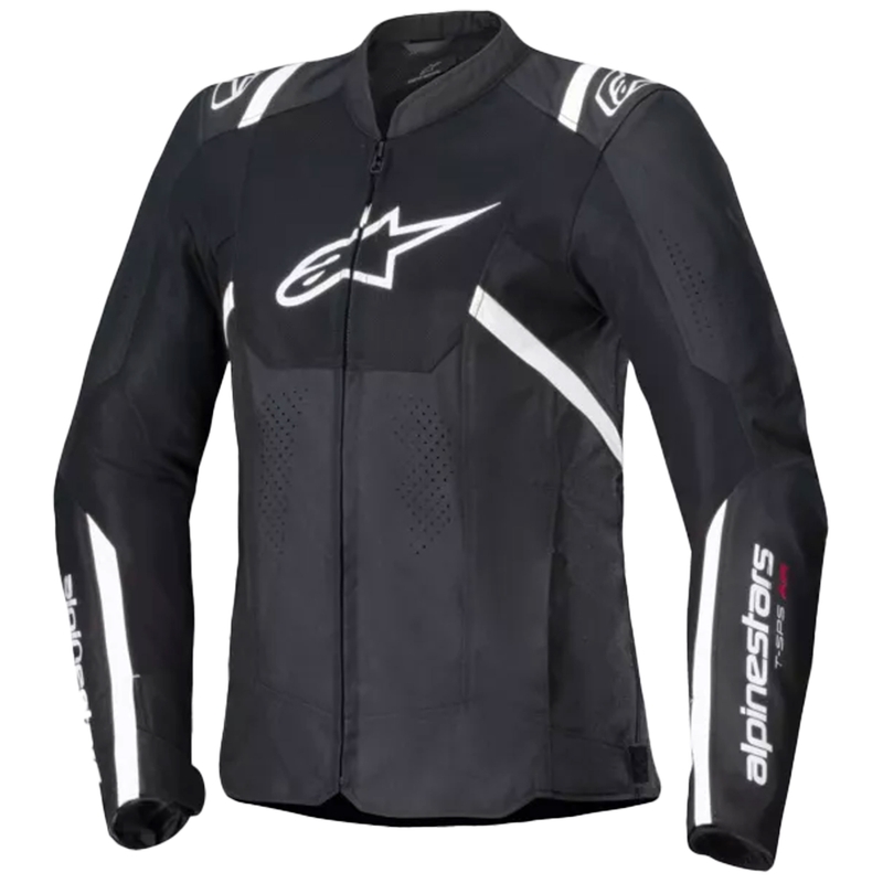 Giacca da moto Alpinestars Stella T-SPS Air V2 da donna nera-bianca