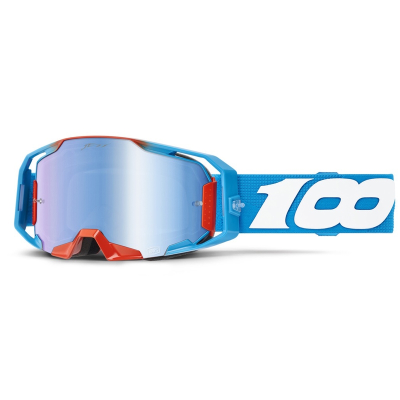 100% Armatic Jett Lawrence LE Occhiali da motocross Set rosa-blu