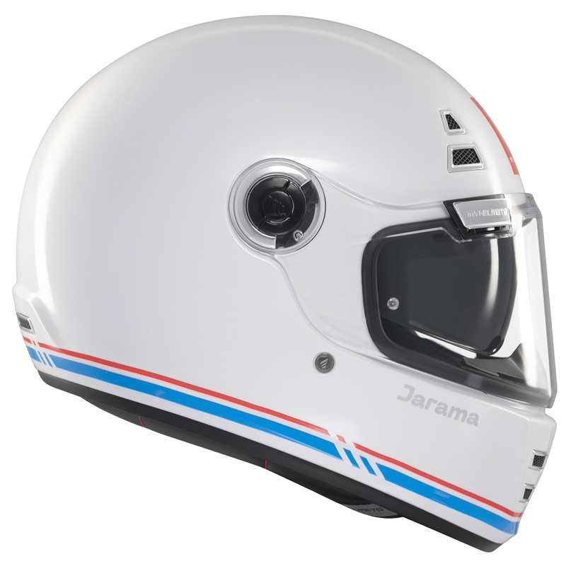 Casco integrale da moto MT Jarama SV bianco lucido