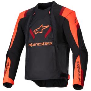 Giacca da moto Alpinestars T-Stunt Air nero-rosso fluo-rosso