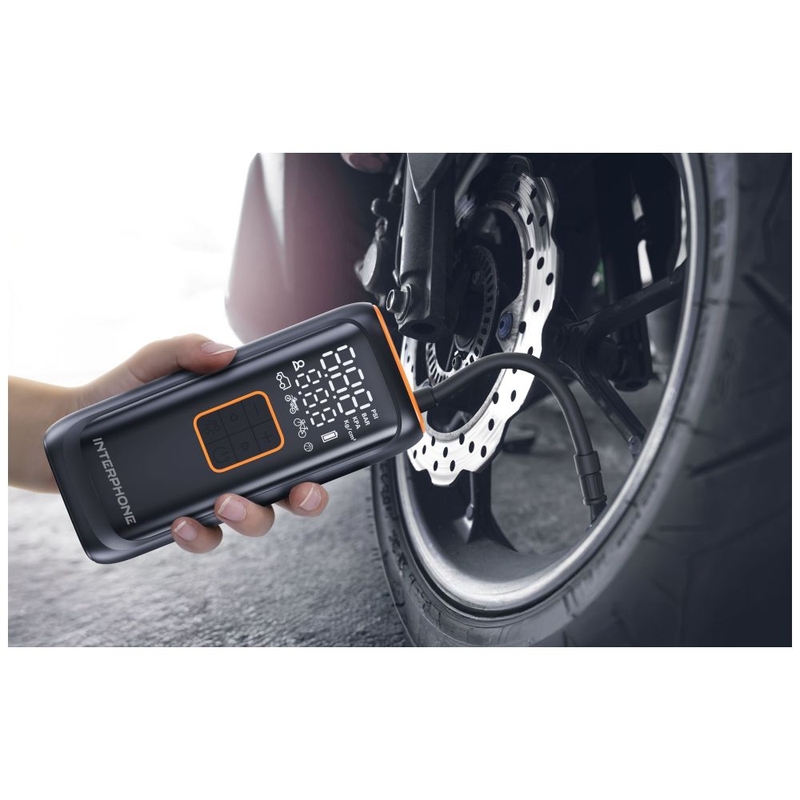 Compressore intelligente per batteria Interphone nero