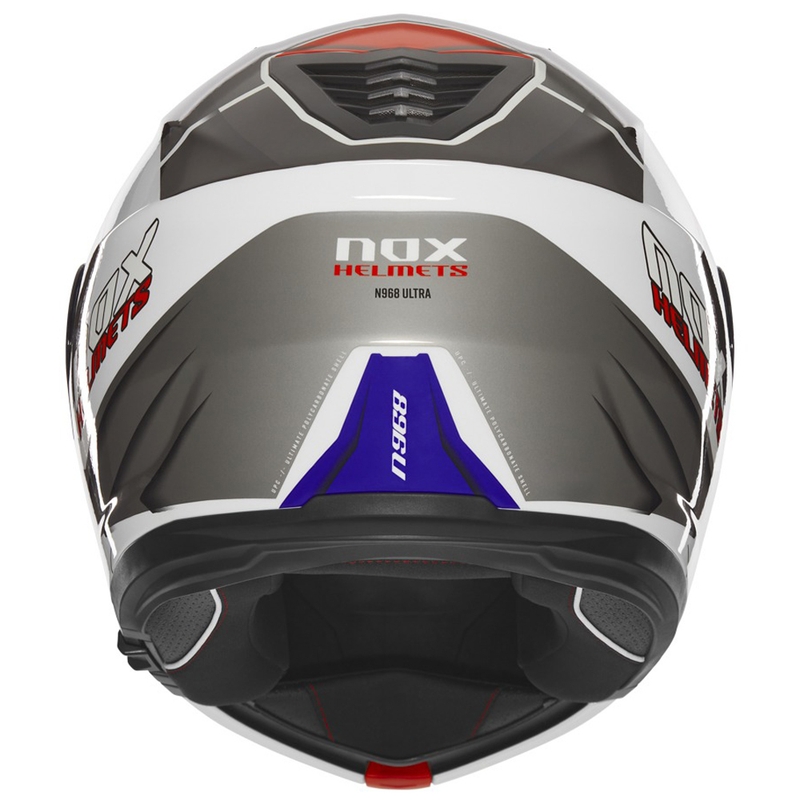Casco moto flip-up NOX N968 Ultra bianco-grigio