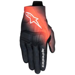 Guanti da moto Alpinestars Reef V2 nero-rosso fluo-bianco