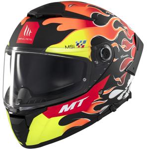 Casco integrale da moto MT Thunder 4 SV Yamanaka nero opaco-rosso