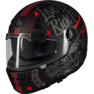 Casco integrale da moto MT Jarama SV Art nero opaco