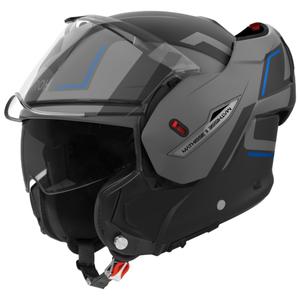 Casco moto Airoh Mathisse 2 Genius blu opaco