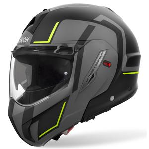 Casco moto Airoh Mathisse 2 Genius flip-up giallo opaco