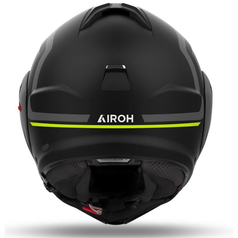 Casco moto Airoh Mathisse 2 Genius flip-up giallo opaco