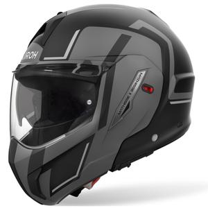 Casco moto Airoh Mathisse 2 Genius flip-up grigio opaco