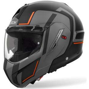 Casco moto Airoh Mathisse 2 Genius flip-up arancione opaco