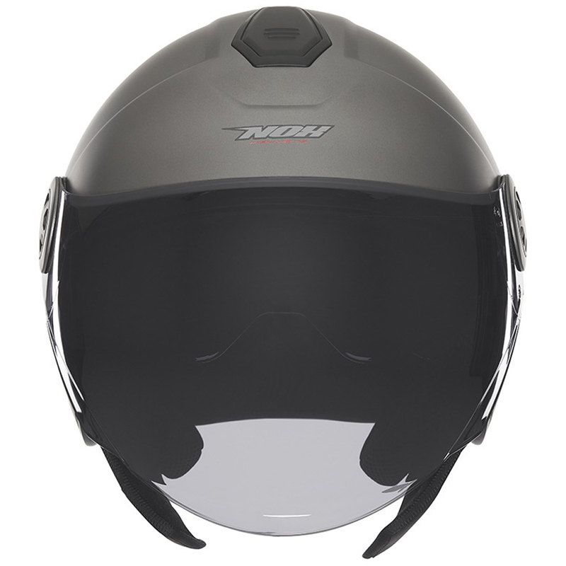 Casco moto jet NOX N182 titanio opaco