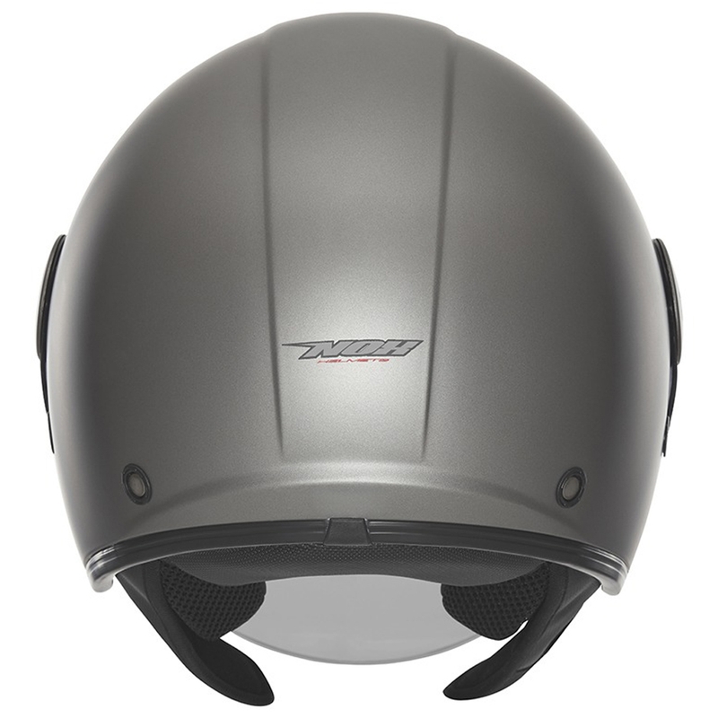 Casco moto jet NOX N182 titanio opaco
