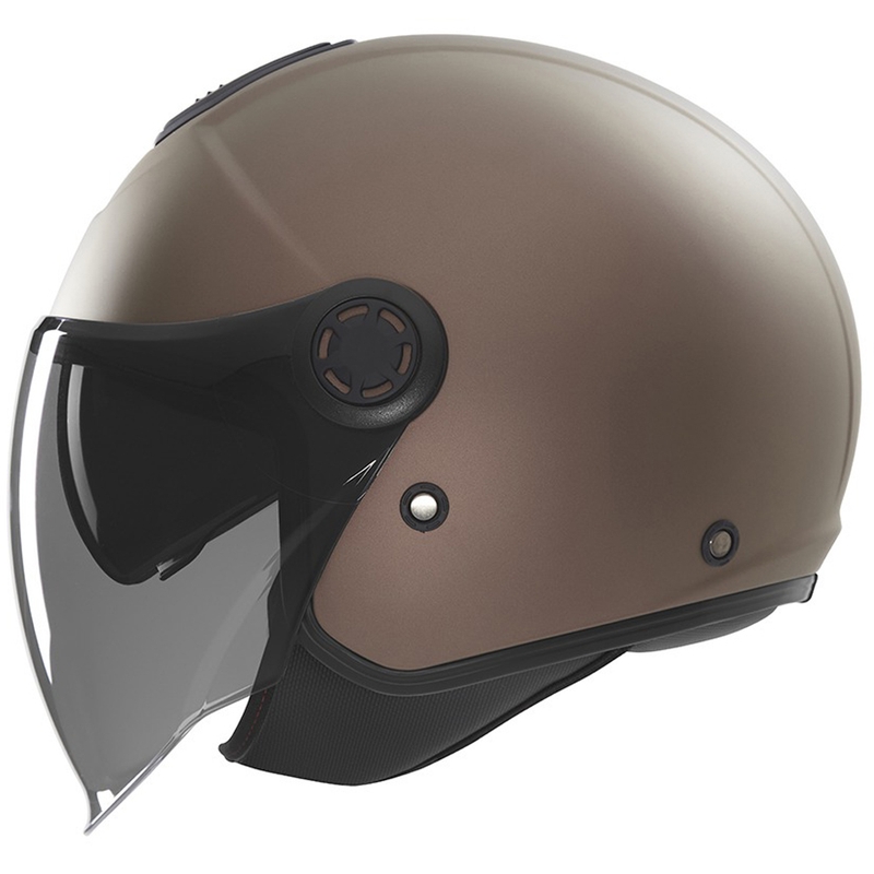 Casco moto jet NOX N182 bronzo opaco