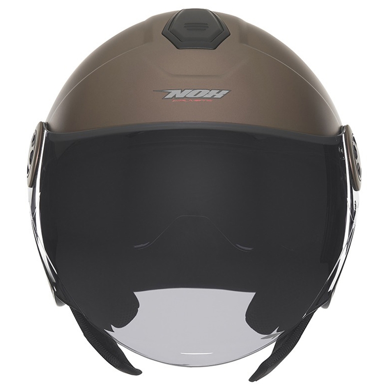 Casco moto jet NOX N182 bronzo opaco