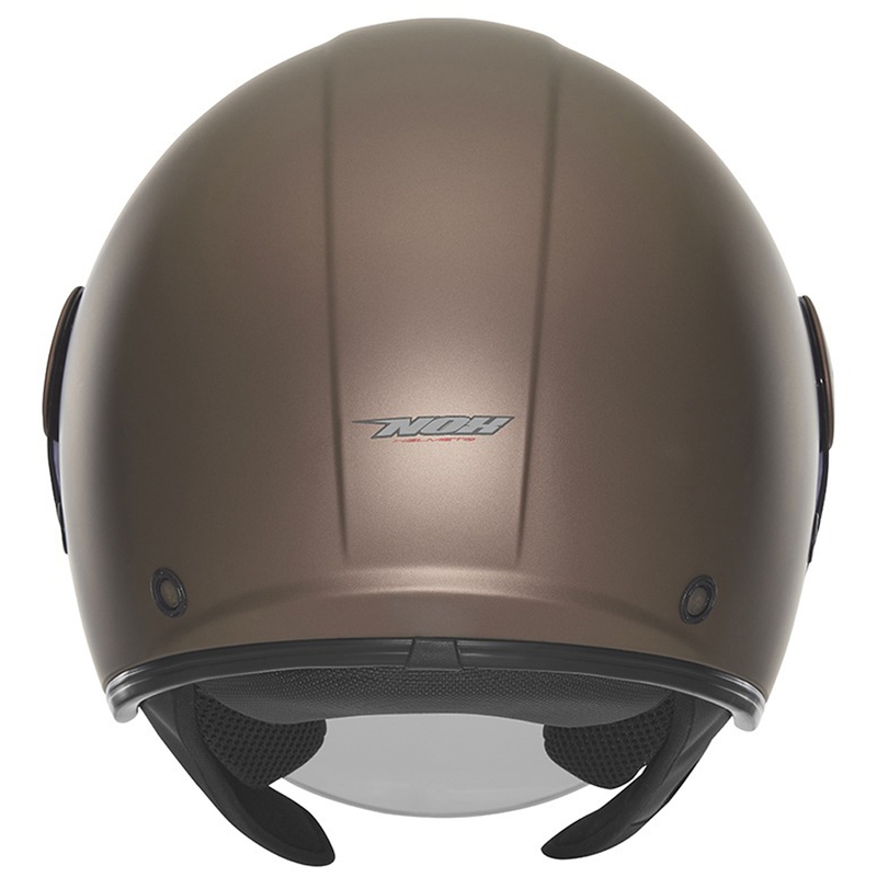 Casco moto jet NOX N182 bronzo opaco