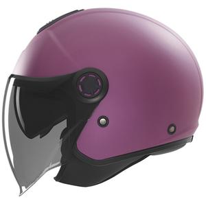 Casco moto jet NOX N182 rosa opaco