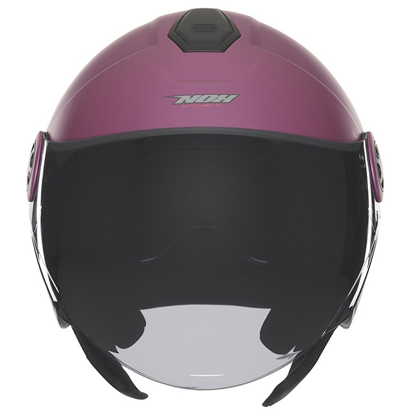 Casco moto jet NOX N182 rosa opaco