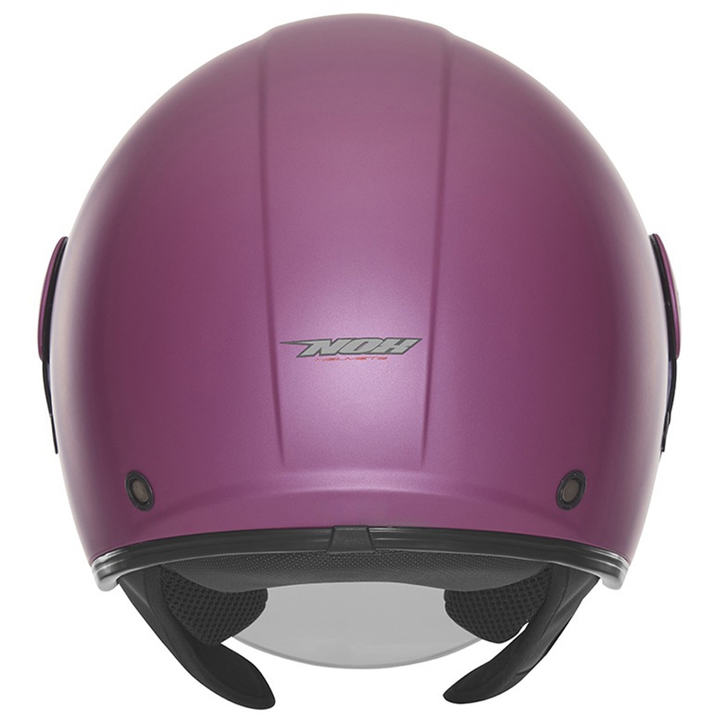 Casco moto jet NOX N182 rosa opaco