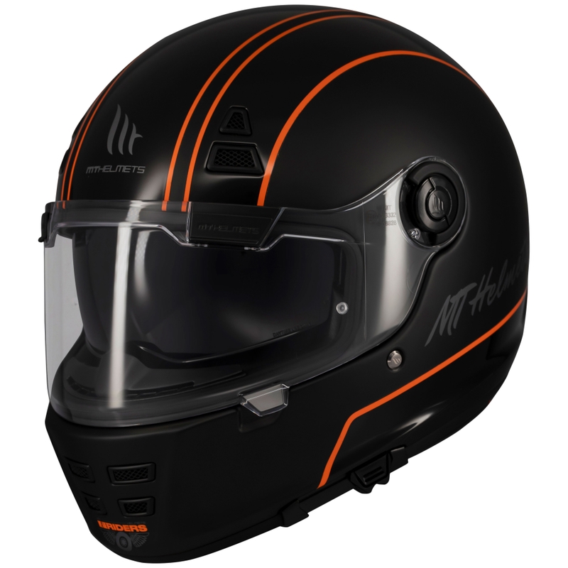 Casco integrale da moto MT Jarama SV Wild nero opaco lucido