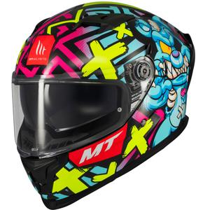 Casco integrale da moto MT Braker SV Crazy Teddy multicolor