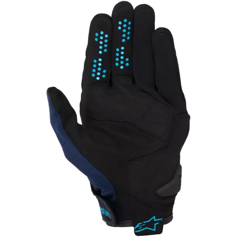 Guanti da moto Alpinestars Chrome V2 nero-blu-azzurro