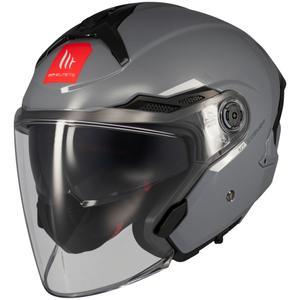 Casco jet MT Cosmo SV grigio lucido