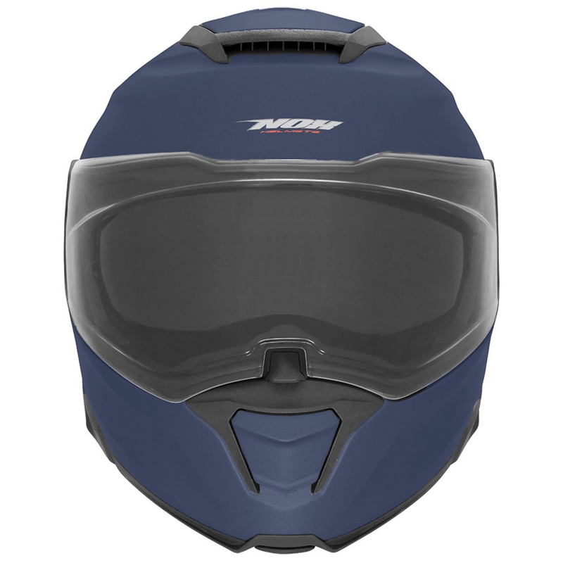 Casco moto flip-up NOX N967 blu opaco