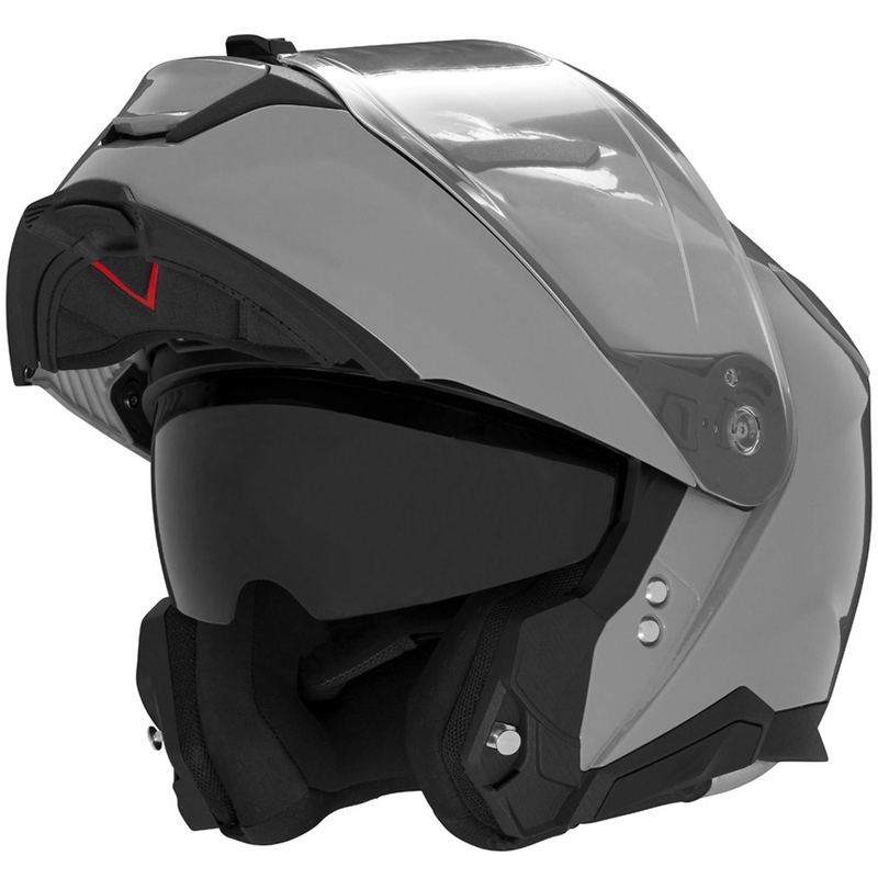 Casco da moto flip-up NOX N967 grigio