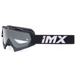 Occhiali da motocross iMX Mud neri con plexiglass trasparente