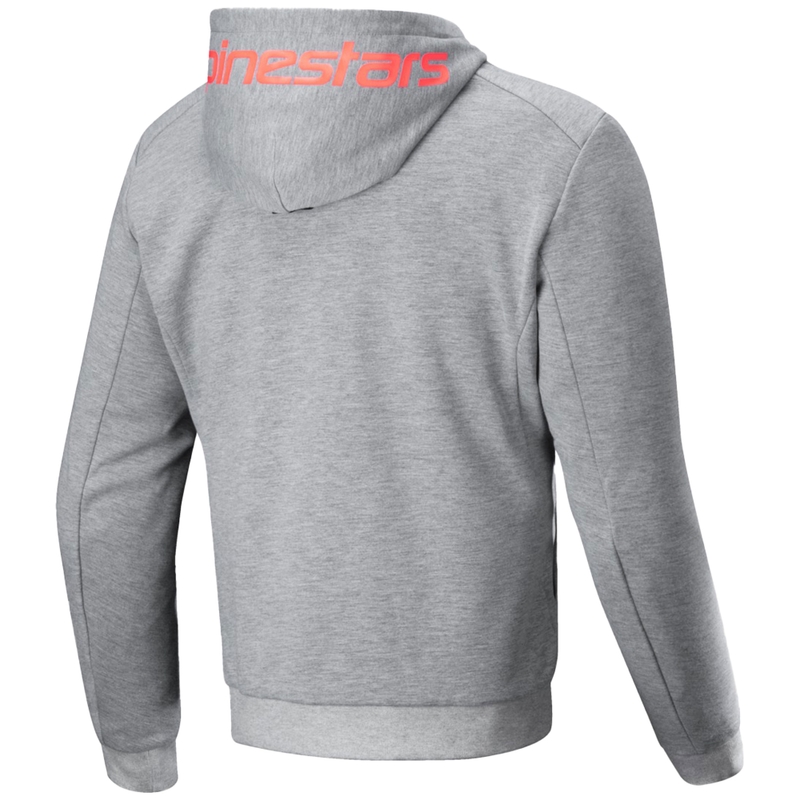 Felpa da moto Alpinestars Chrome V2 Sport grigio-arancione