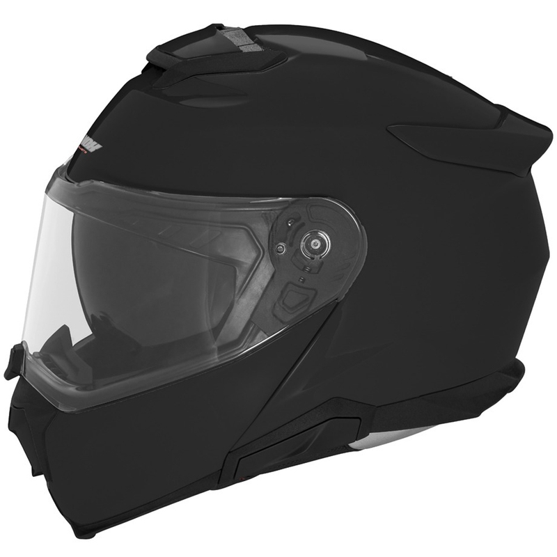 Casco moto apribile NOX N967 nero lucido