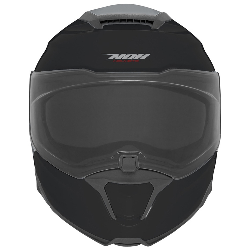Casco moto apribile NOX N967 nero lucido