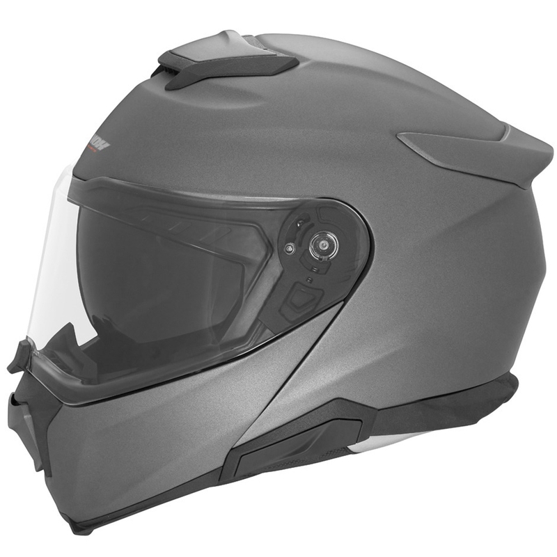 Casco moto flip-up NOX N967 titanio