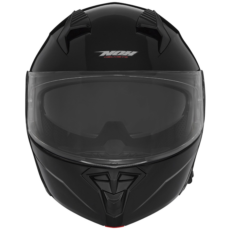 Casco moto flip-up NOX N968 nero lucido