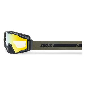 Occhiali da motocross iMX Sand nero-bronzo con plexiglass iridium arancione