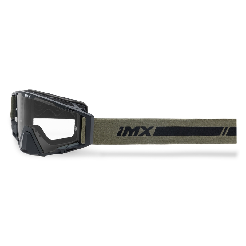Occhiali da motocross iMX Sand nero-bronzo con plexiglass iridium arancione