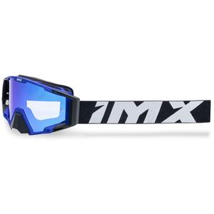 Occhiali da motocross iMX Sand nero-blu con plexiglass iridium