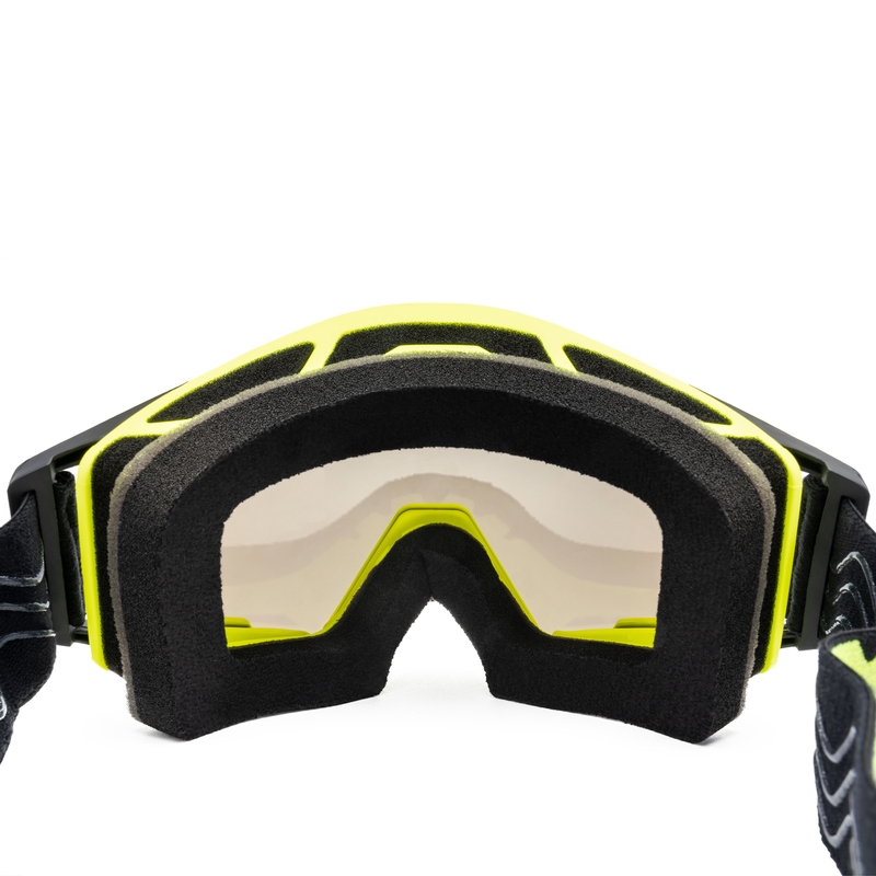 Occhiali da motocross iMX Sand giallo-nero con plexiglass iridium