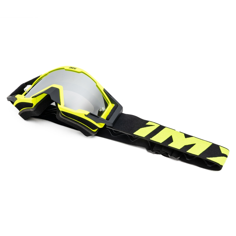 Occhiali da motocross iMX Sand giallo-nero con plexiglass iridium