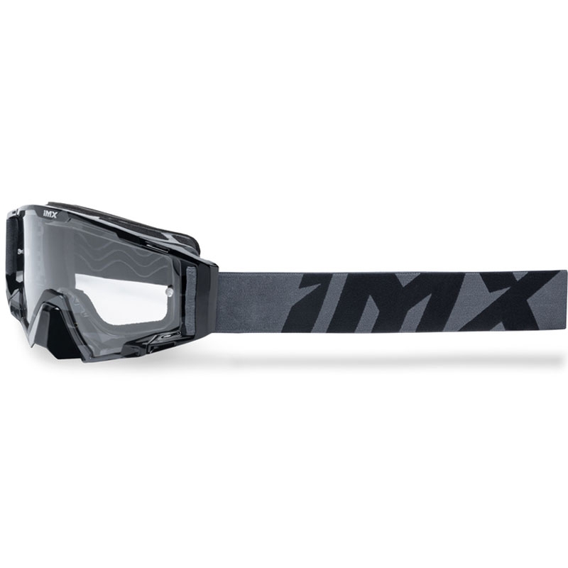 Occhiali da motocross iMX Sand grigio-nero con plexiglass iridium