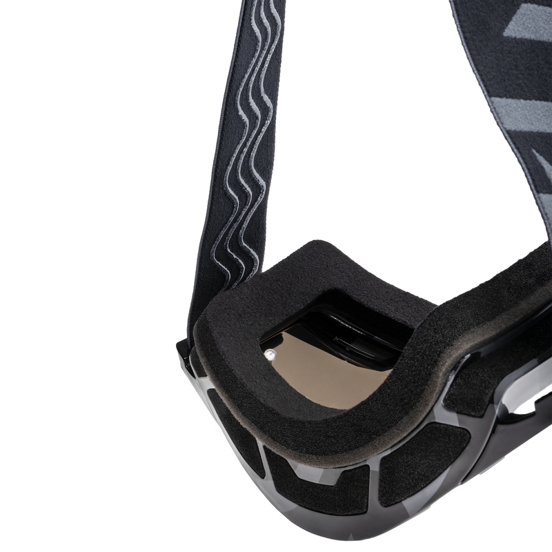 Occhiali da motocross iMX Sand grigio-nero con plexiglass iridium
