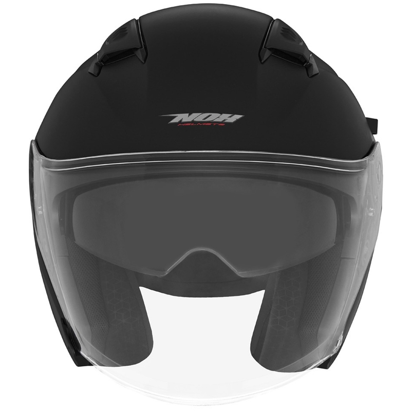 Casco moto jet NOX N130 nero opaco