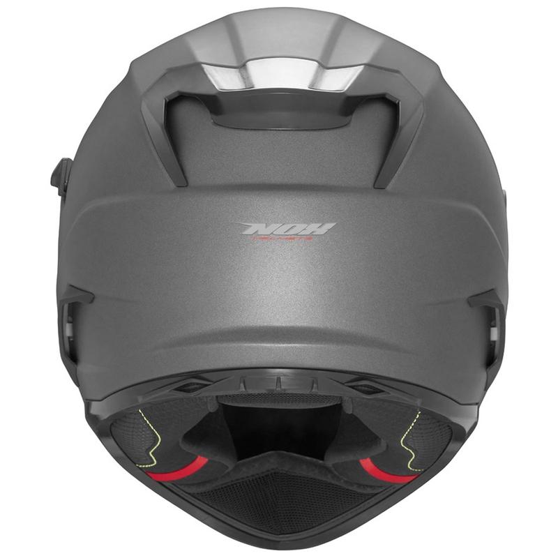 Casco integrale da moto NOX N304S, titanio opaco