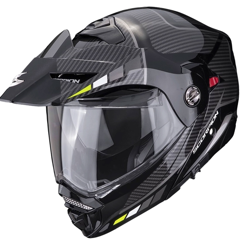 Casco moto SCORPION ADX-2 CAMINO nero-argento-giallo fluo in offerta Saldi